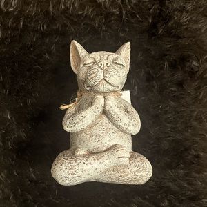 French Bulldog yoga statue